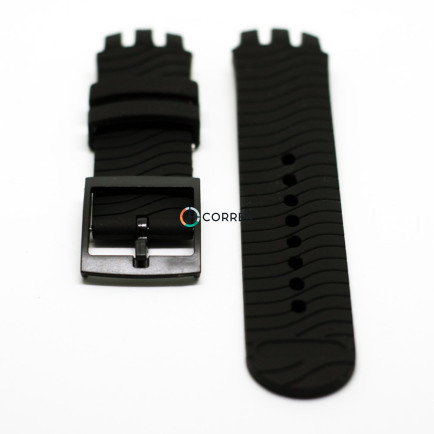 Каучуковый ремешок для часов Swatch YTS712/408/704G RKS-006 - 9